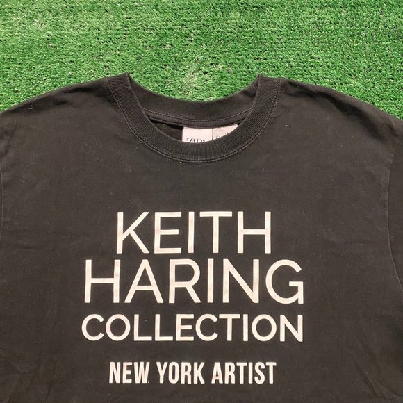 Keith Haring New York Vintage Painting Pop Art T-Shirt - Picture 2 of 5
